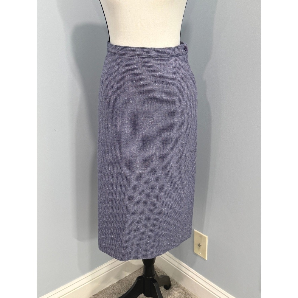 Vintage Pendleton 100% Wool Marbled Pencil Skirt Tweed High Waist Size 12 USA